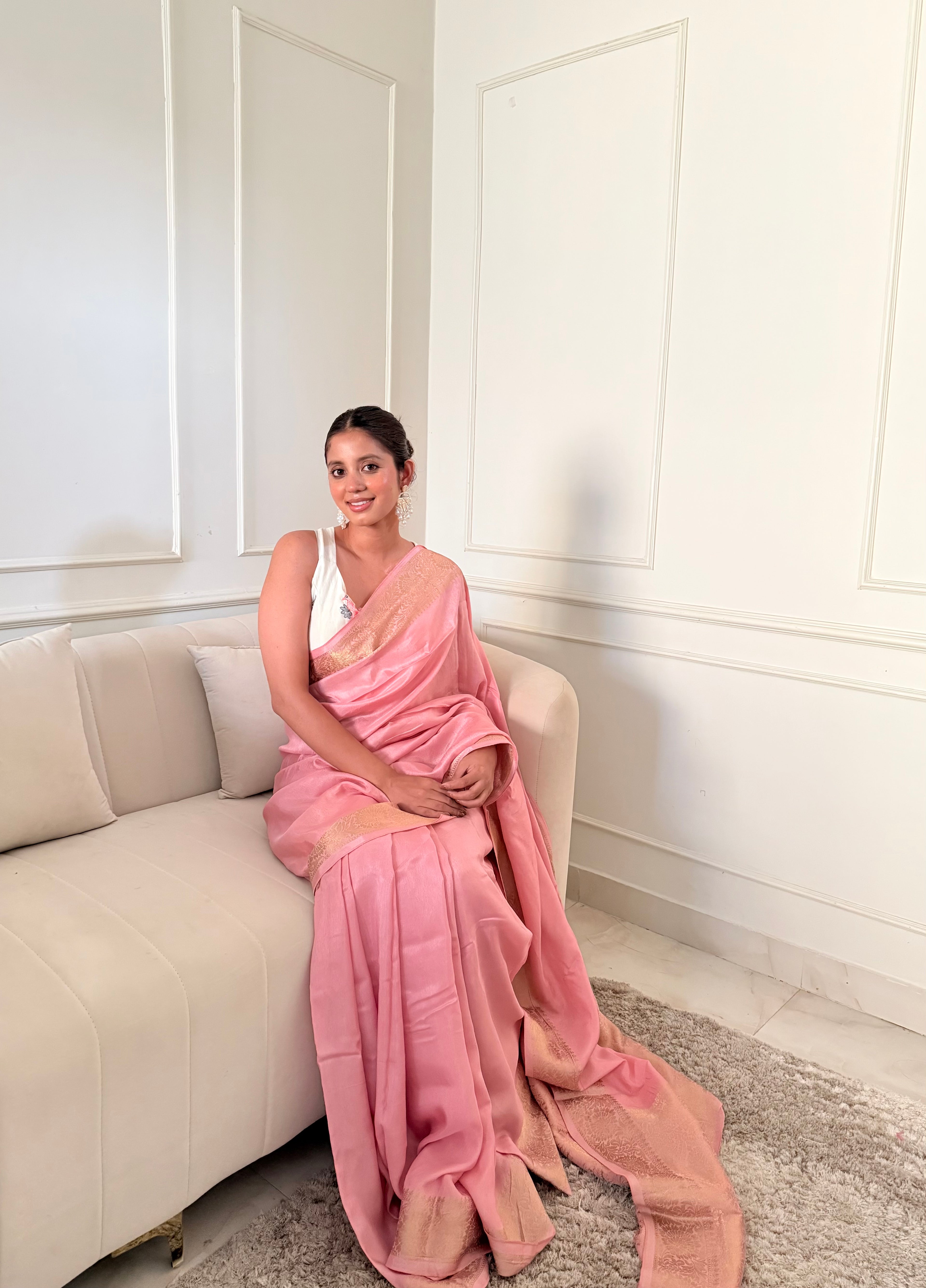 Plain Dola Silk Saree