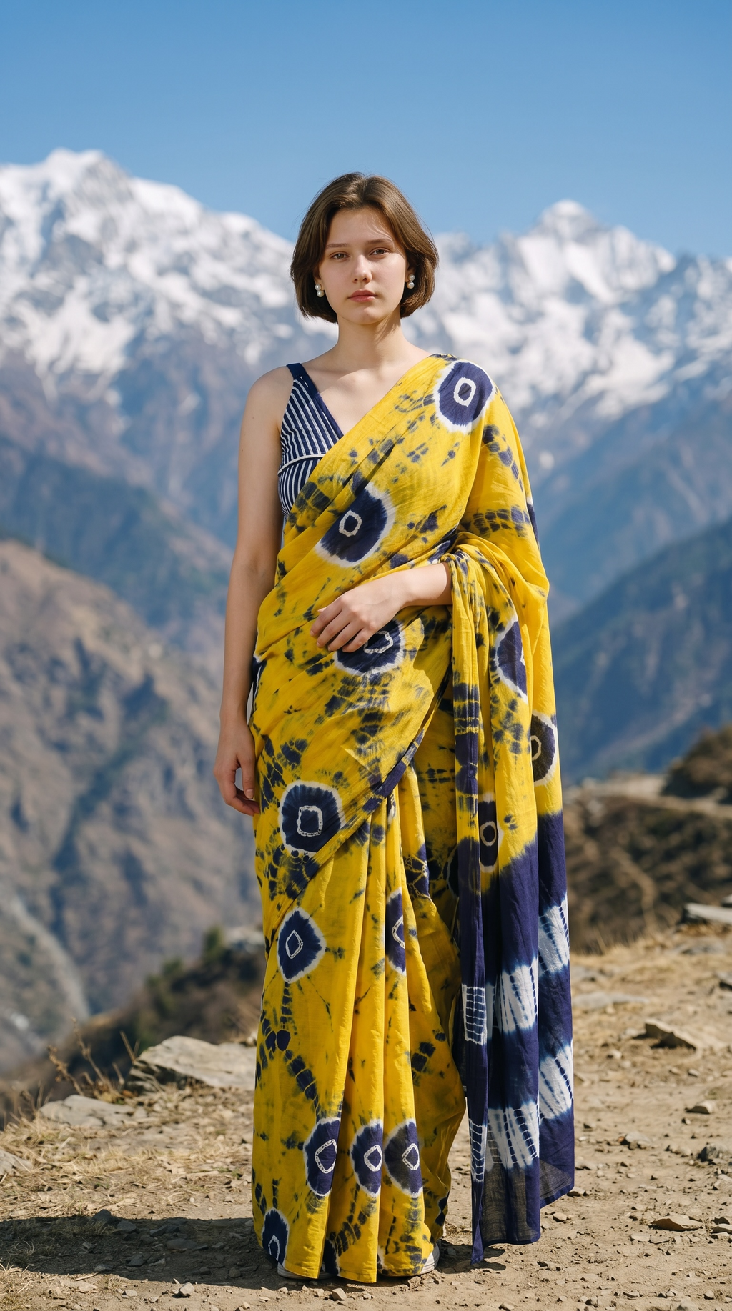 Bagru handblock printed pure cotton Mulmul Saree with blouse piece