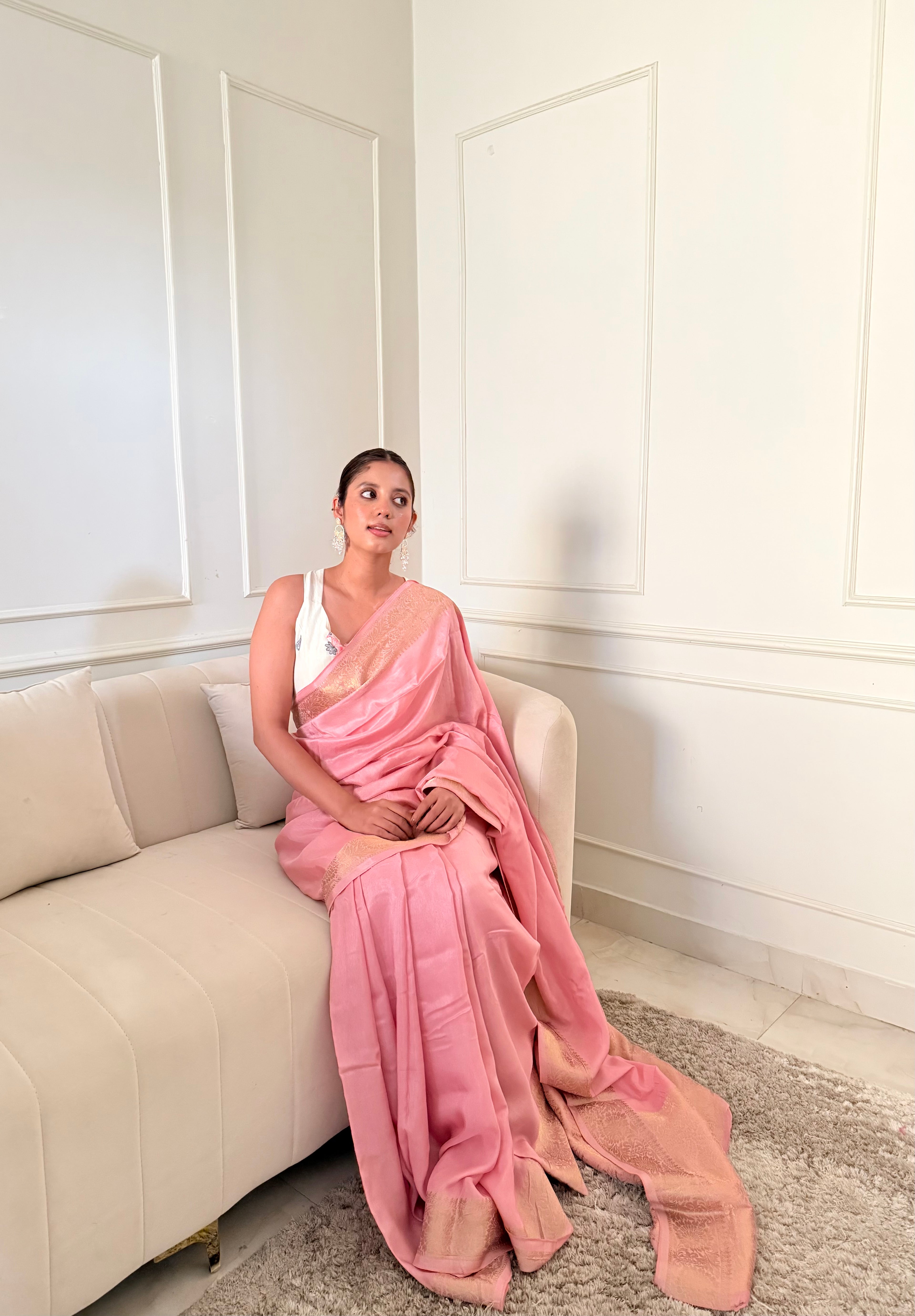 Plain Dola Silk Saree